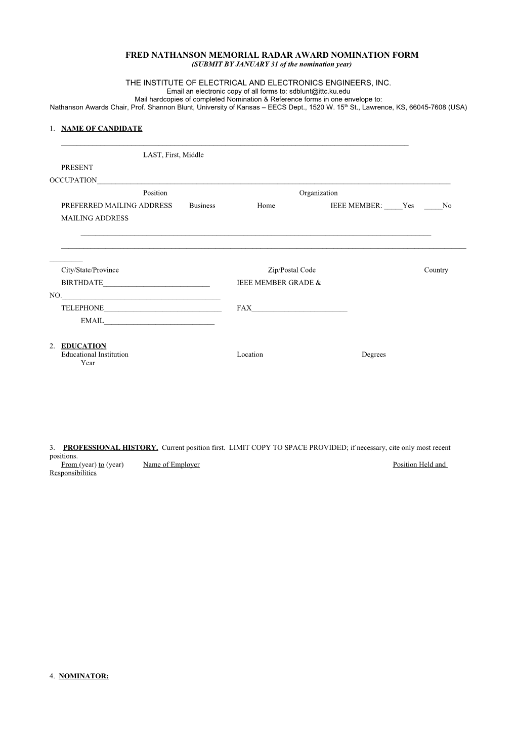 To Ieee Fellow Grade References