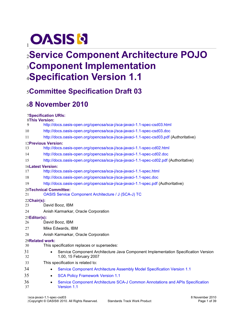 OASIS Specification Template s17