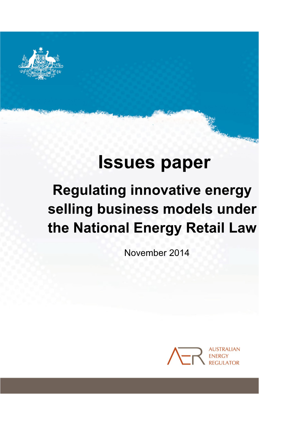 Regulating Innovative Energy Selling Business Models Under the National Energy Retail Law