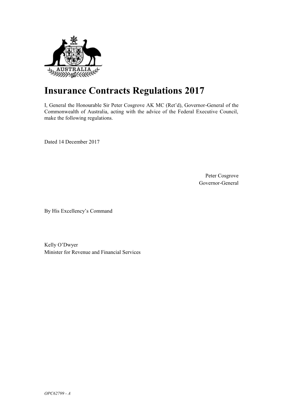 Insurance Contracts Regulations2017