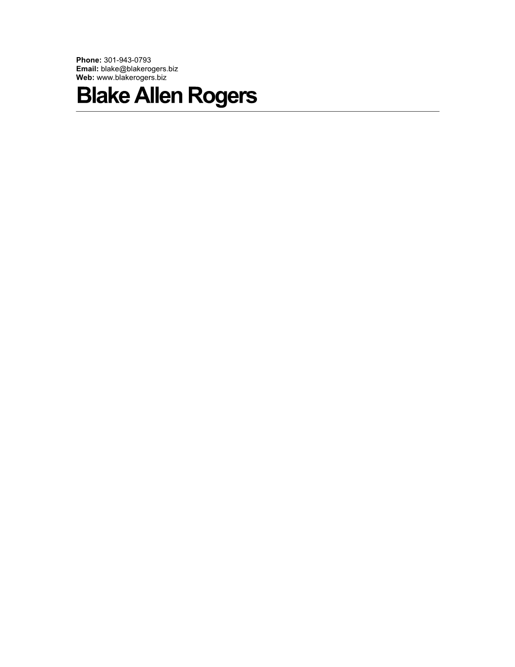 Blake Allen Rogers