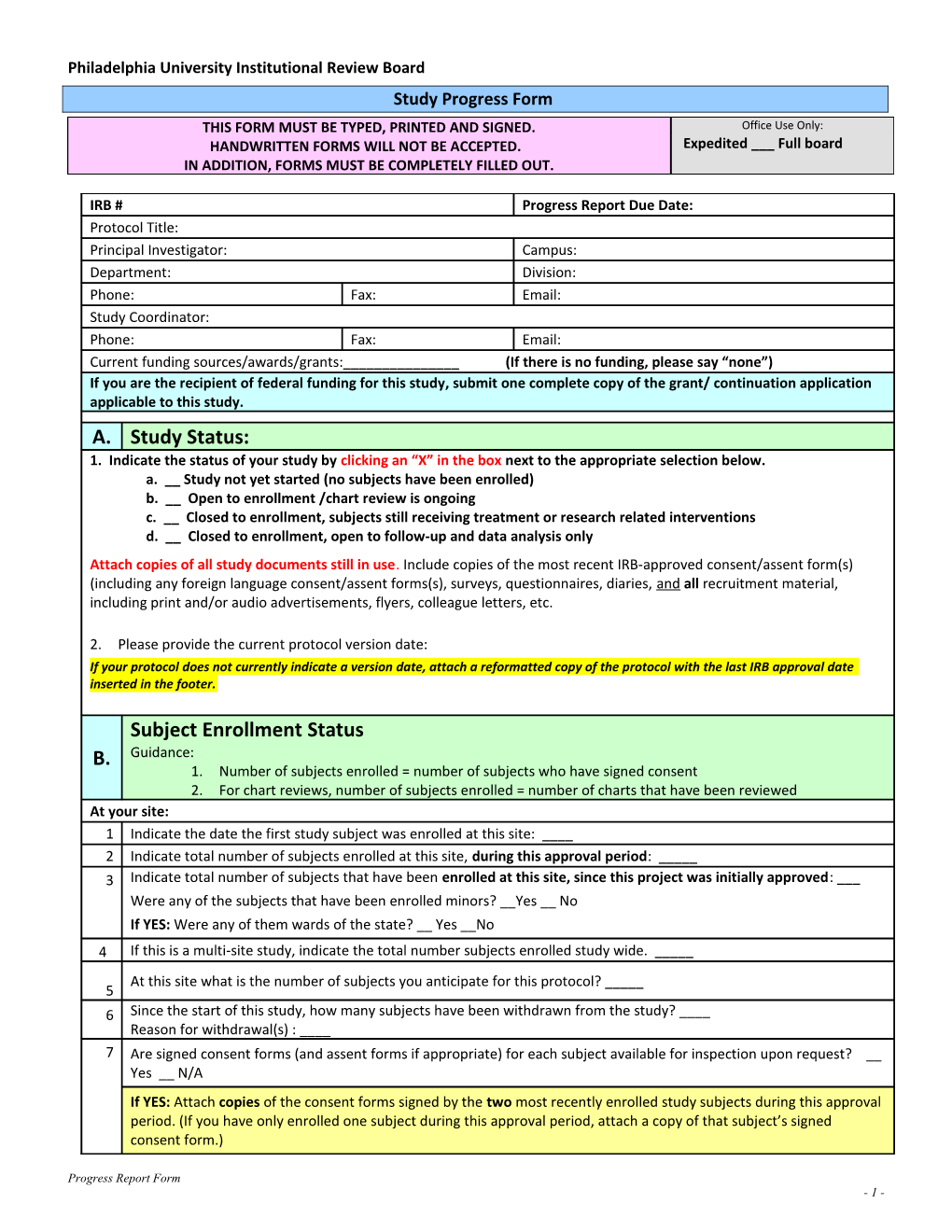 IRB Form 2 - Lay Summary