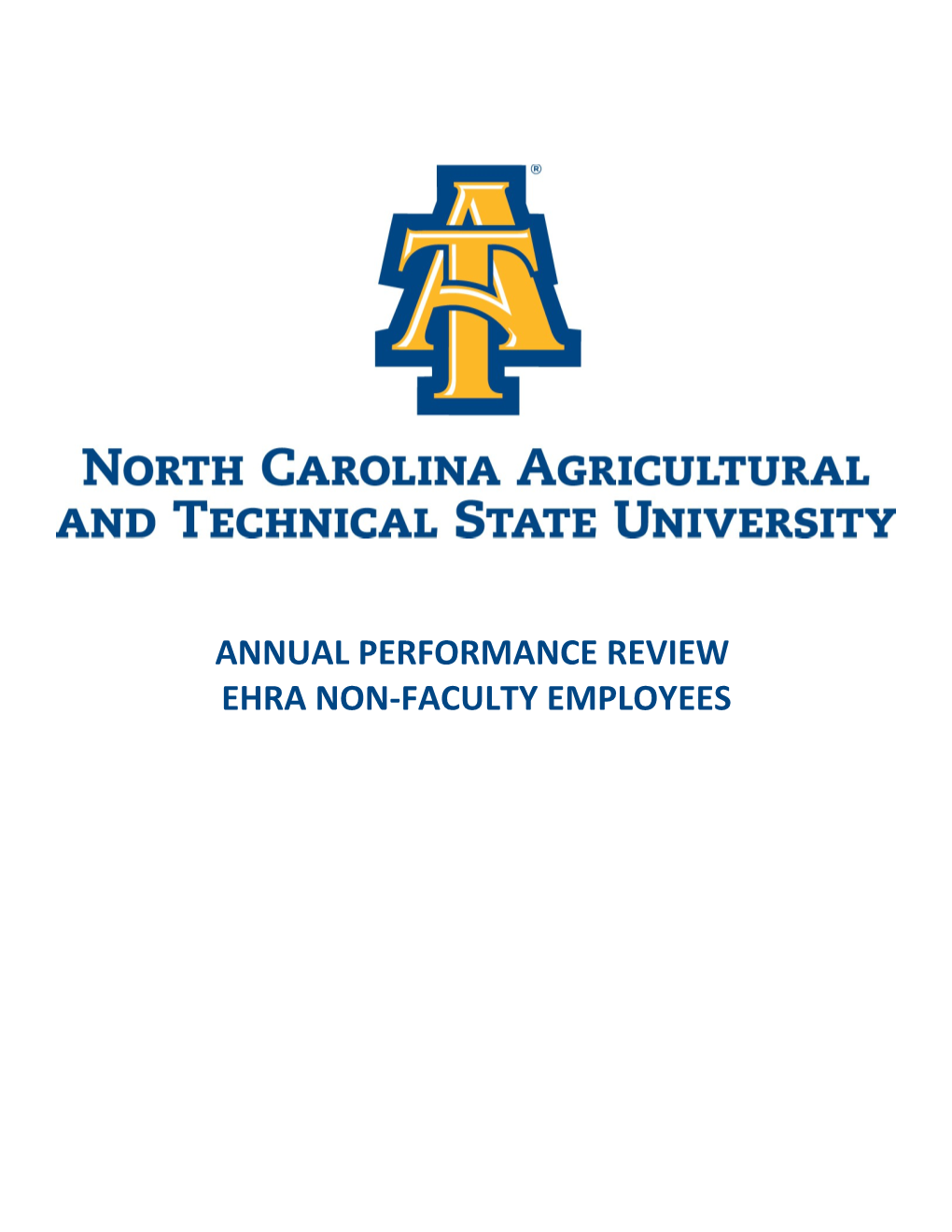 Annual Performance Reviewehra Non-Faculty Employees