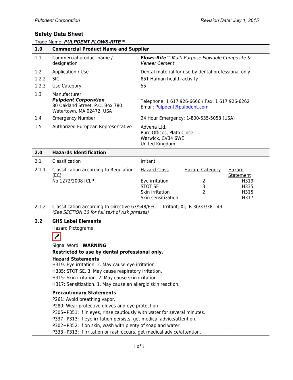 Ec Msds for Resin Products s1