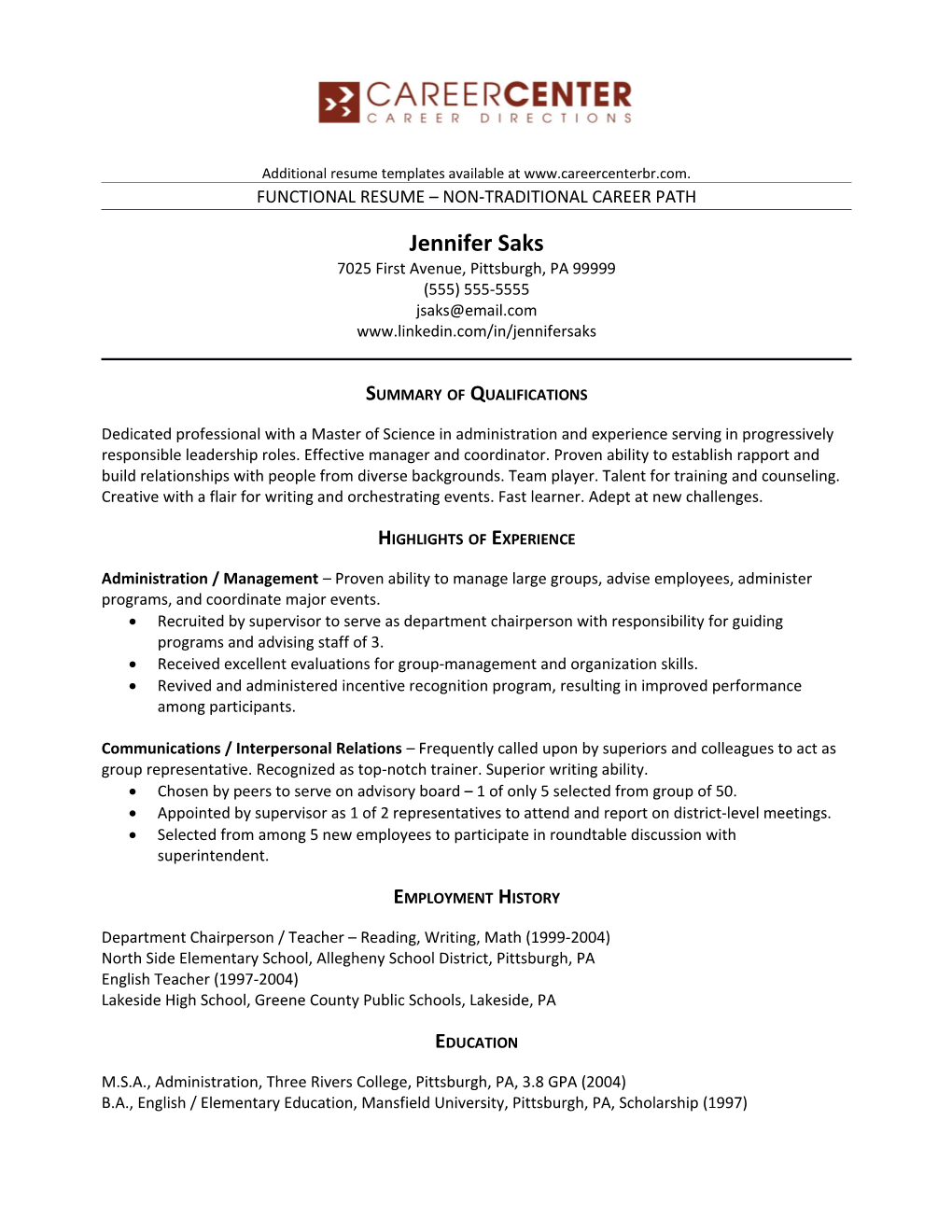 Additional Resume Templates Available At