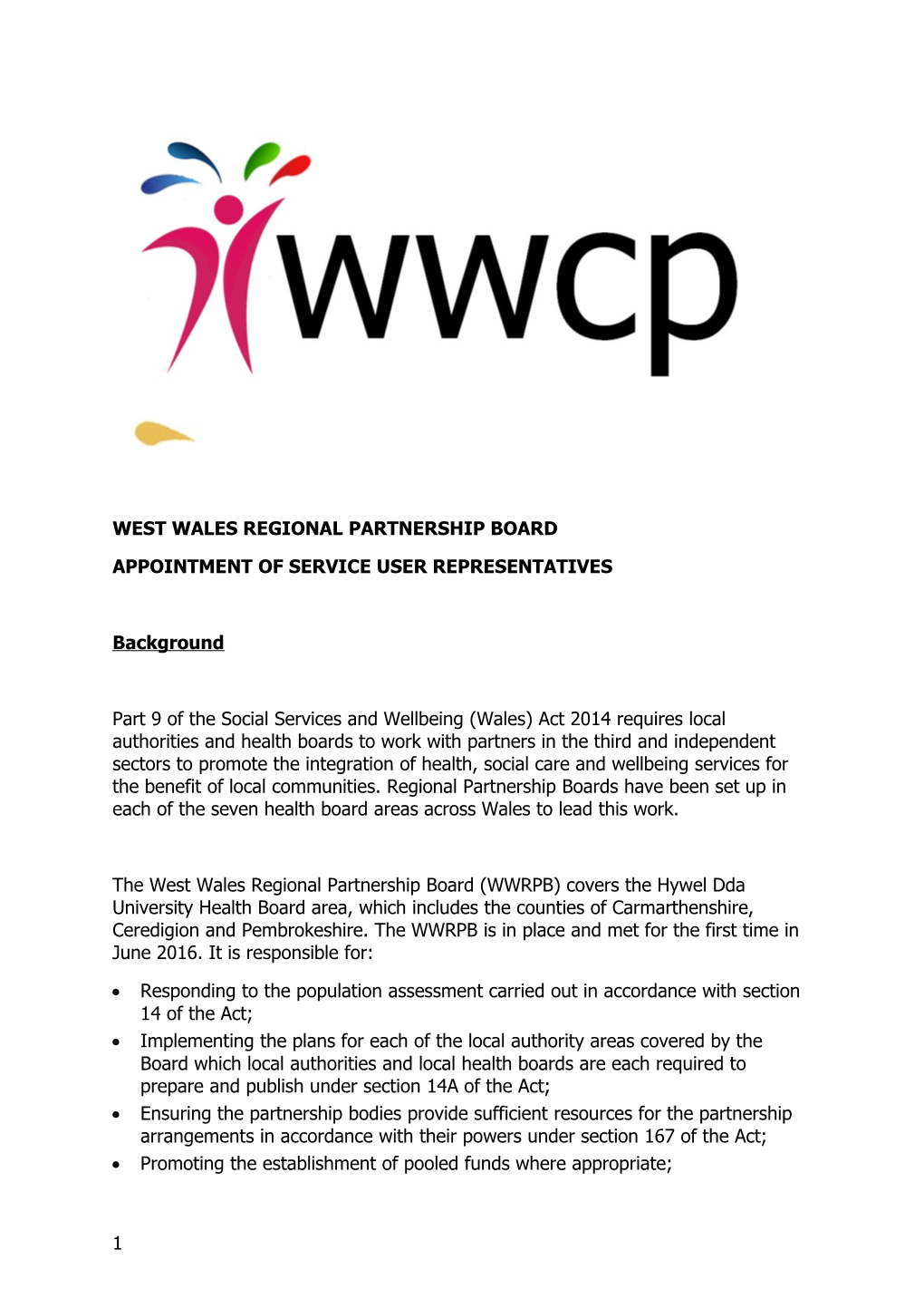 West Wales Regional Partnership Board