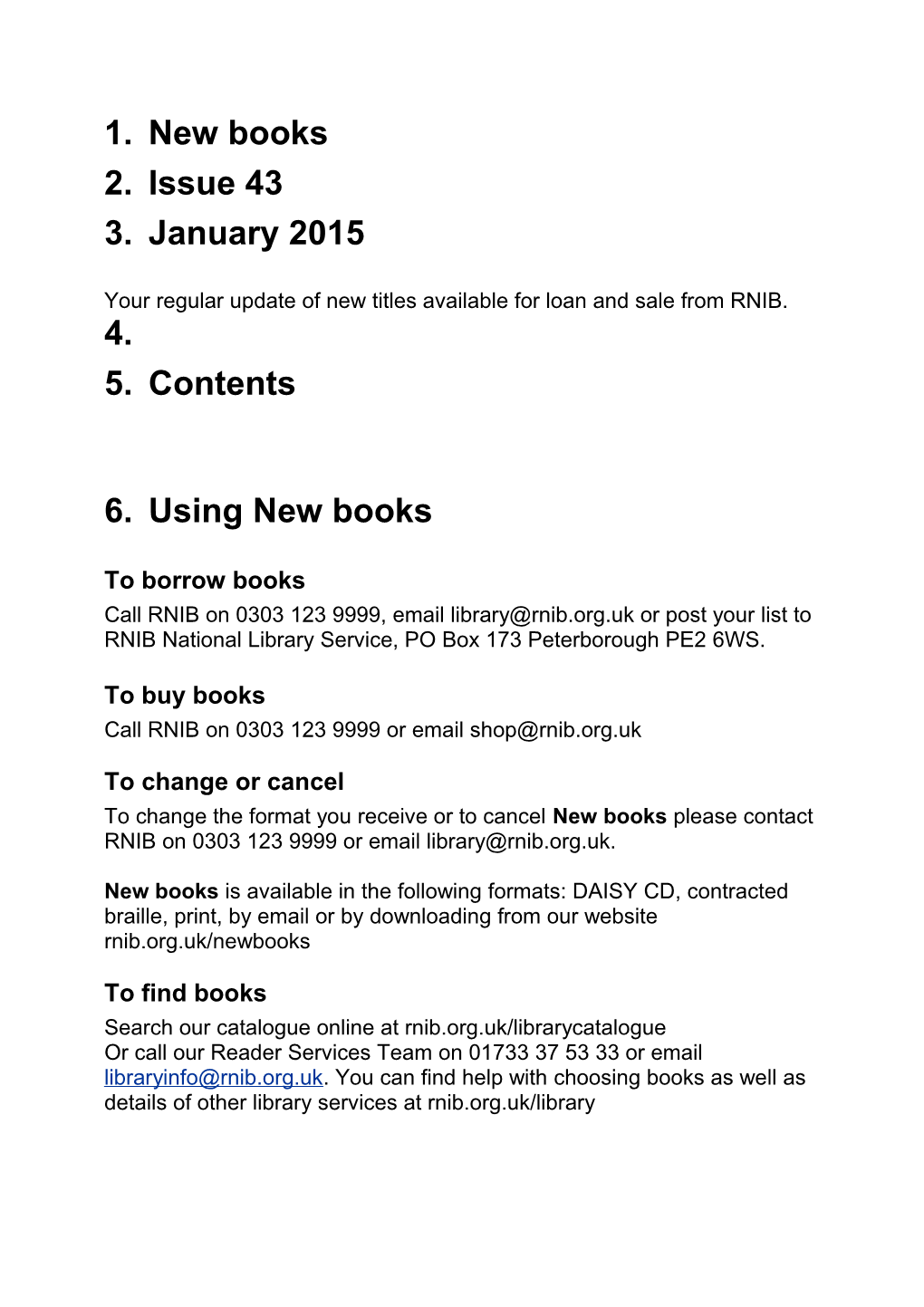 Your Regular Update of New Titles Available for Loan and Sale from RNIB s3