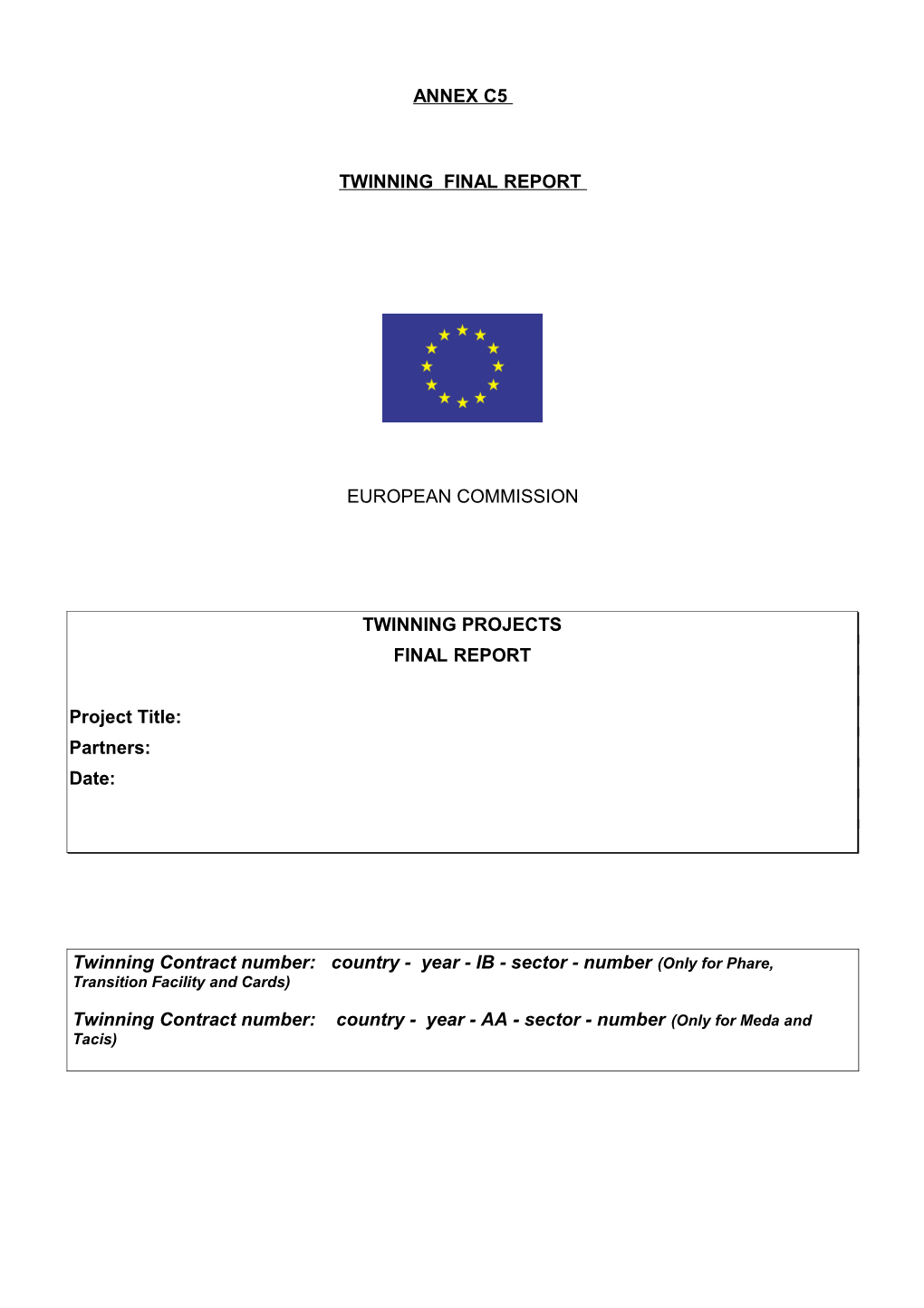 Twinning Final Report