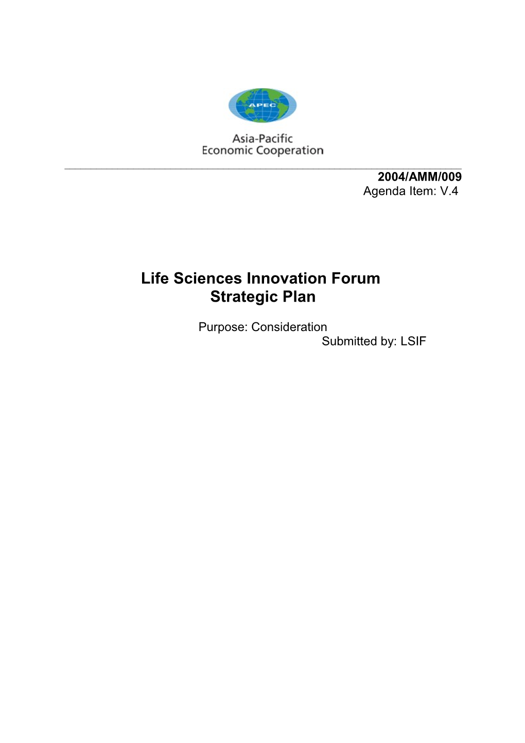 Apec Life Sciences Innovation Forum