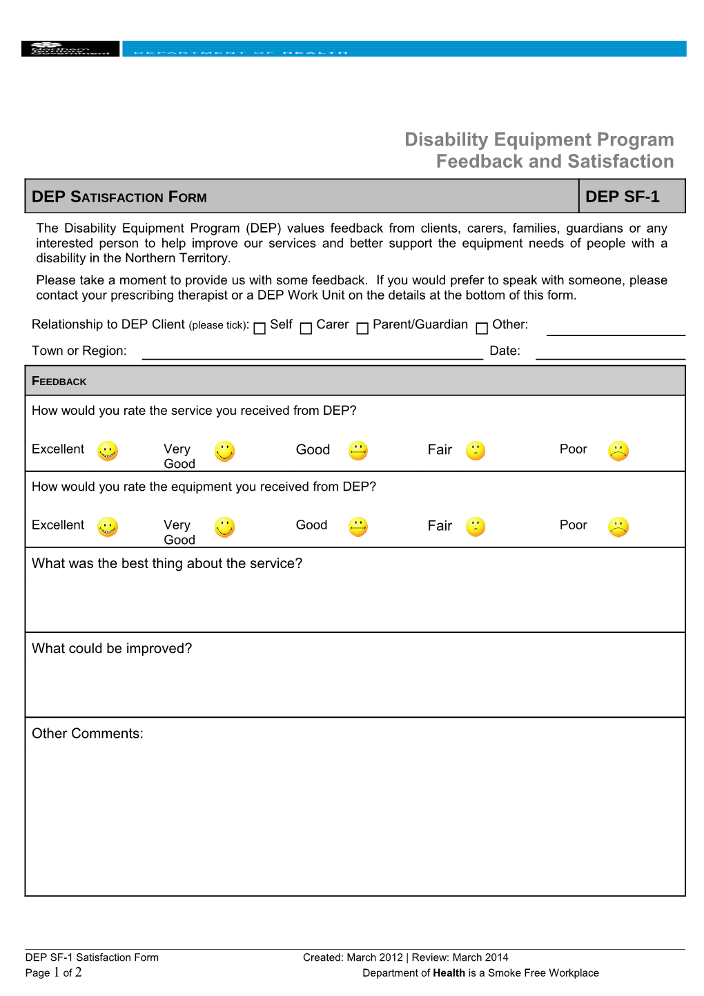 Disability Equipment Program