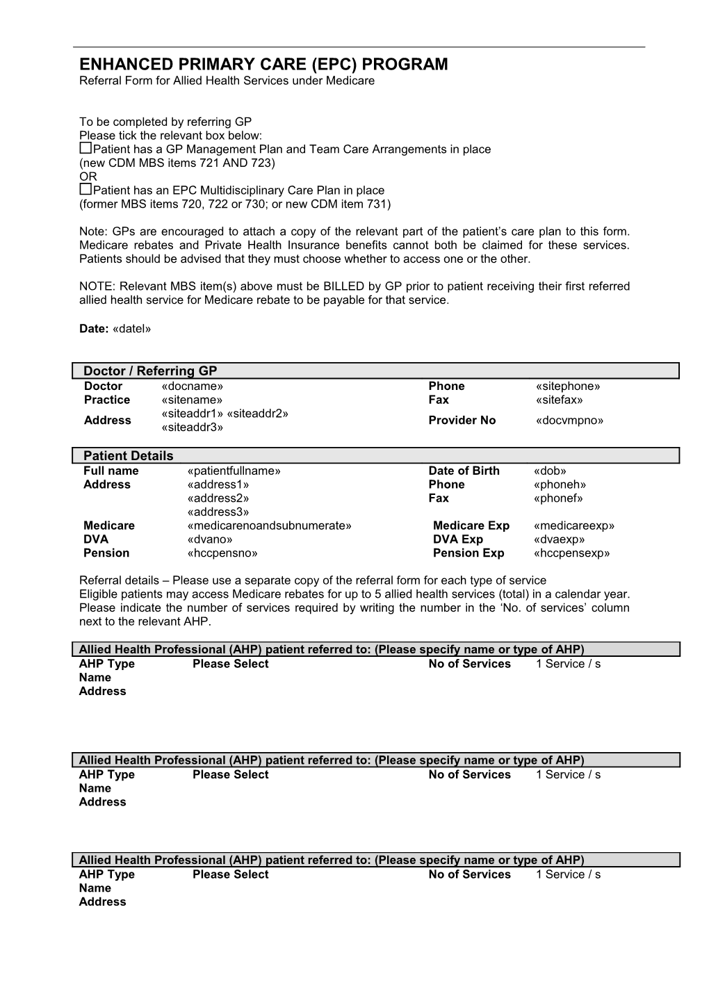 Enhanced Primary Care (Epc) Program