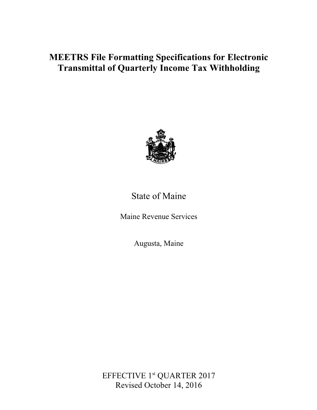 Maine ICESA File Formatting Specifications for Electronic Transmittal of Income Tax Withholding s3