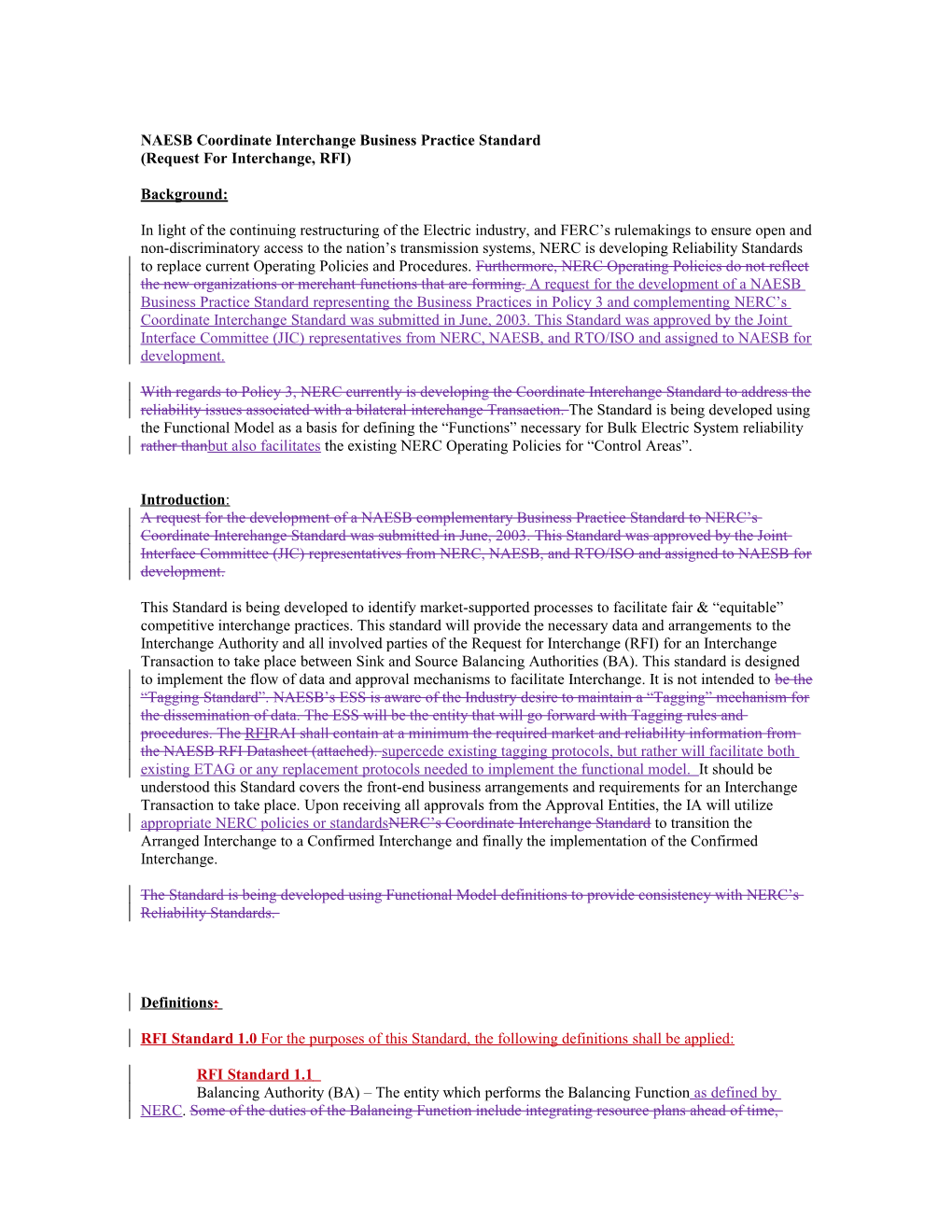 Naesbcoordinate Interchange Business Practice Standard