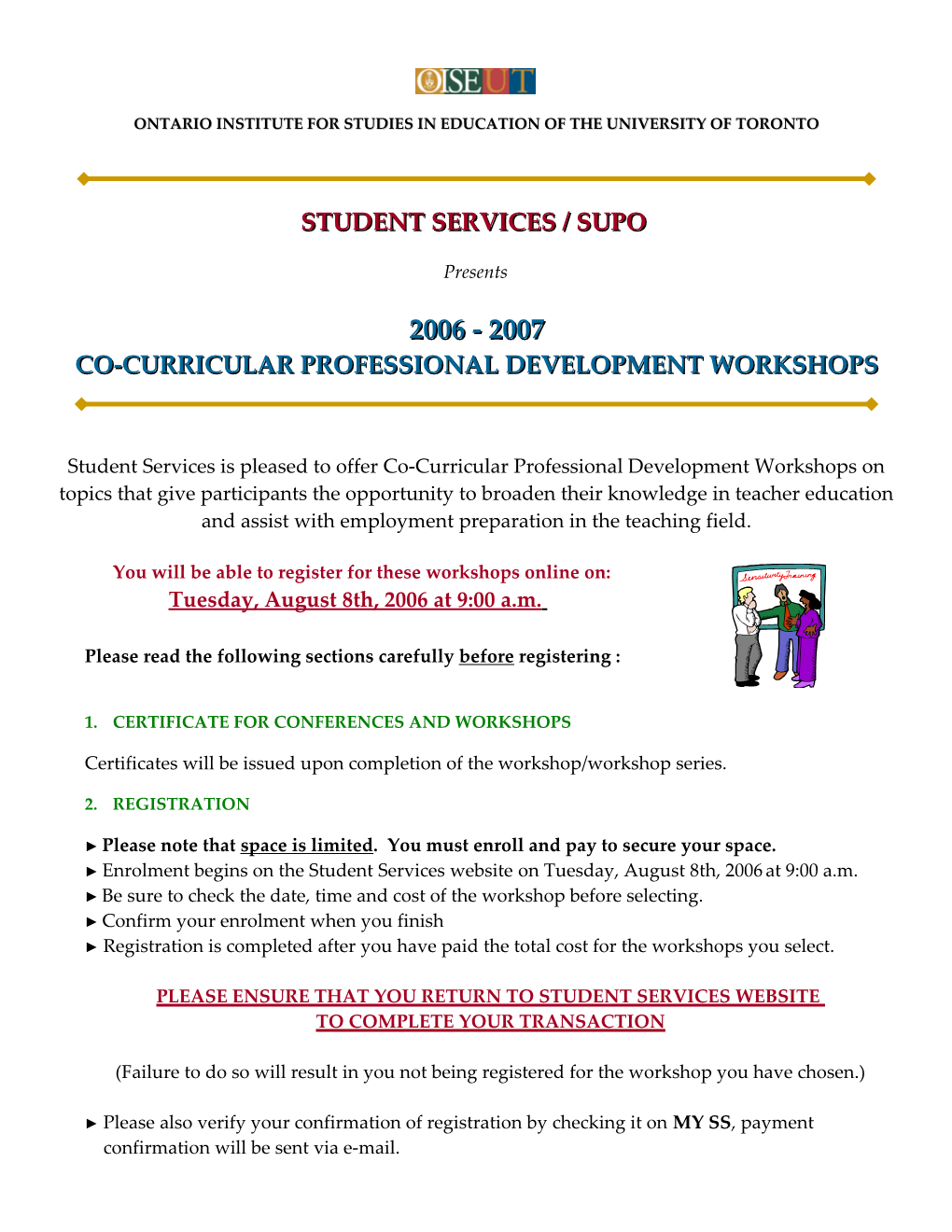 Co-Curricular Professional Development Workshops s1