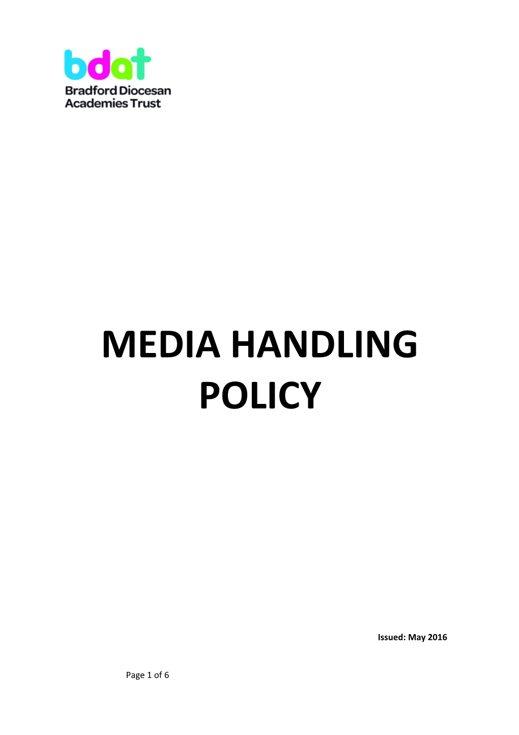Media Handling Policy