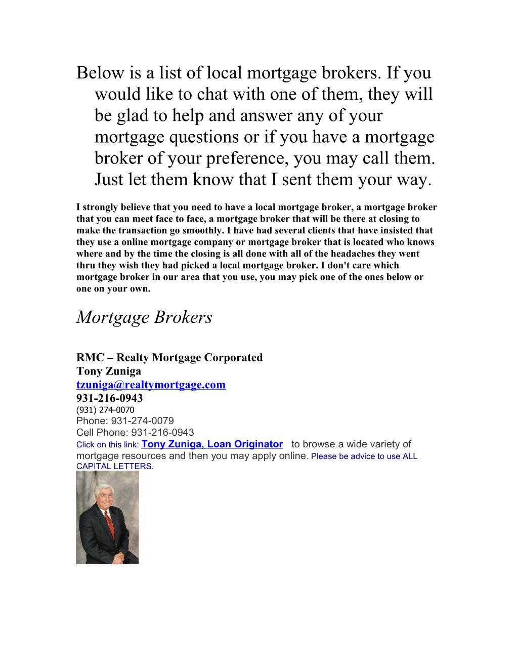 RMC Realty Mortgage Corporated