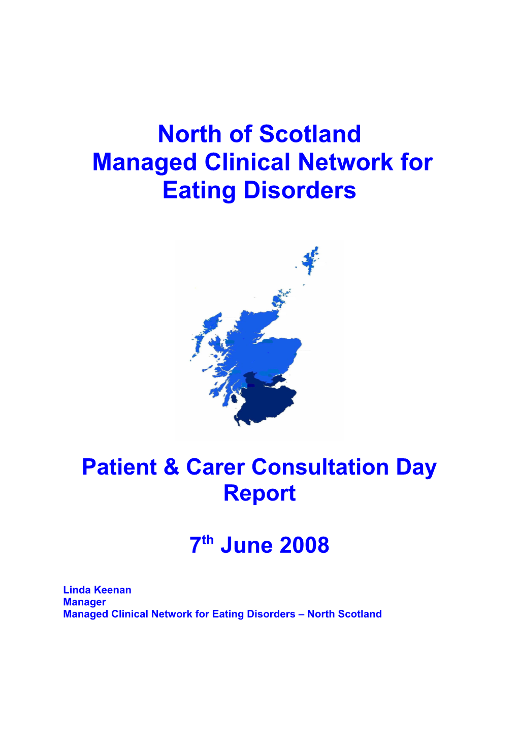 Patient and Carer Consultation Day 7Th June 2008 s1