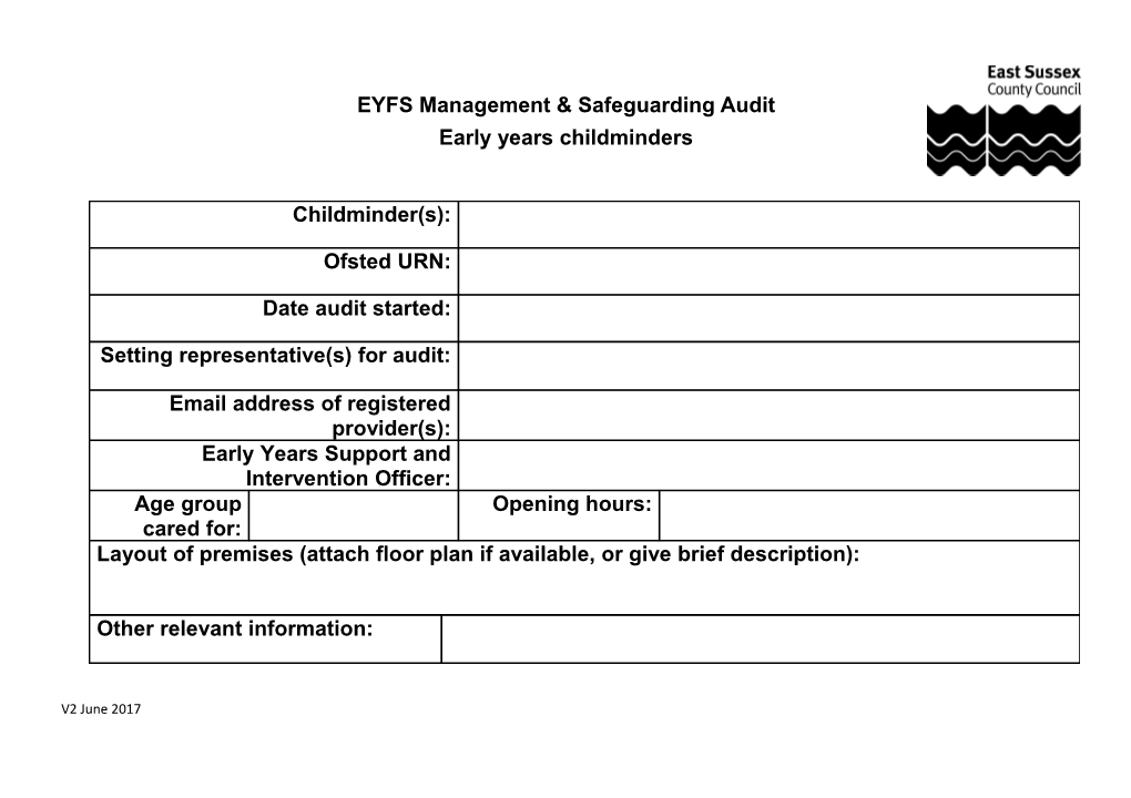 Early Years Childminders