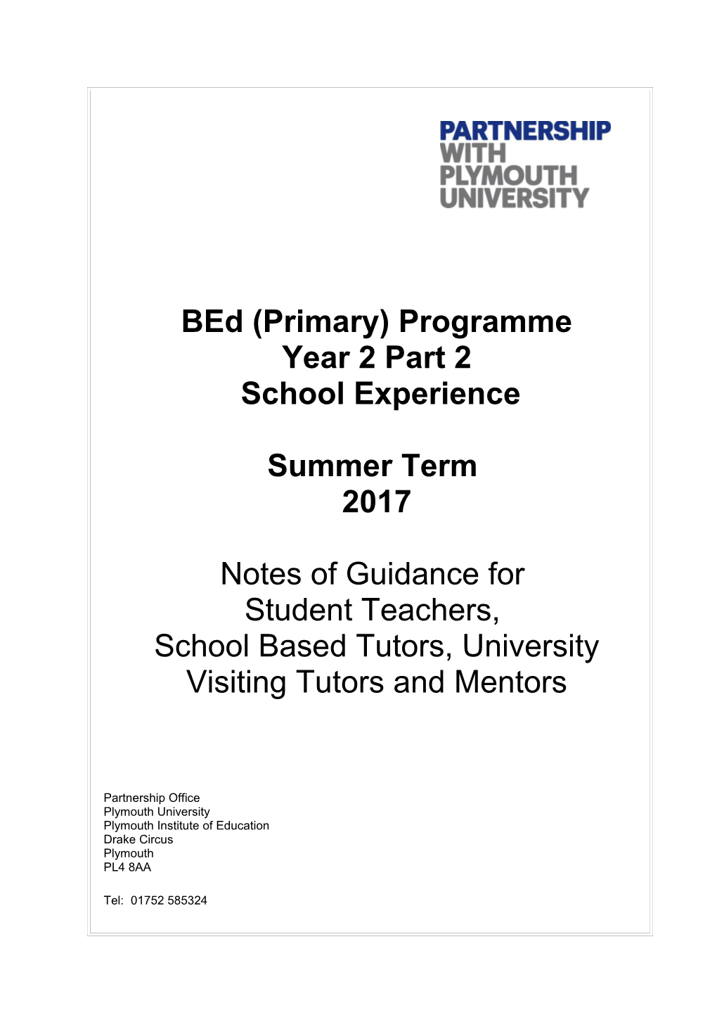 Bed (Primary) Programme s1