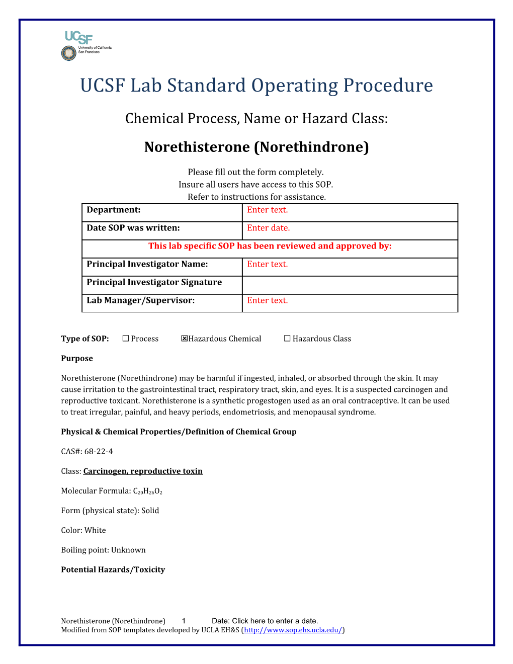 UCSF Lab Standard Operating Procedure s29