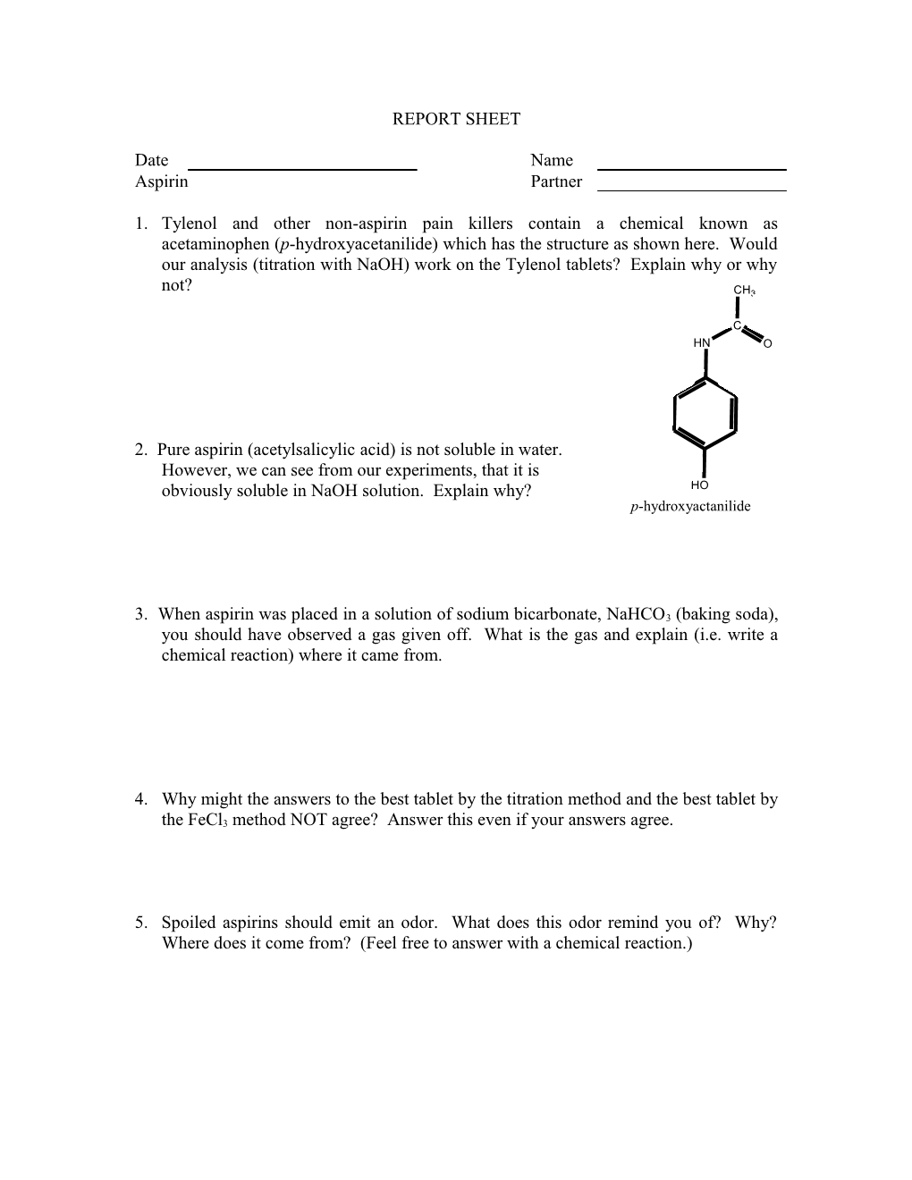 2. Pure Aspirin (Acetylsalicylic Acid) Is Not Soluble in Water