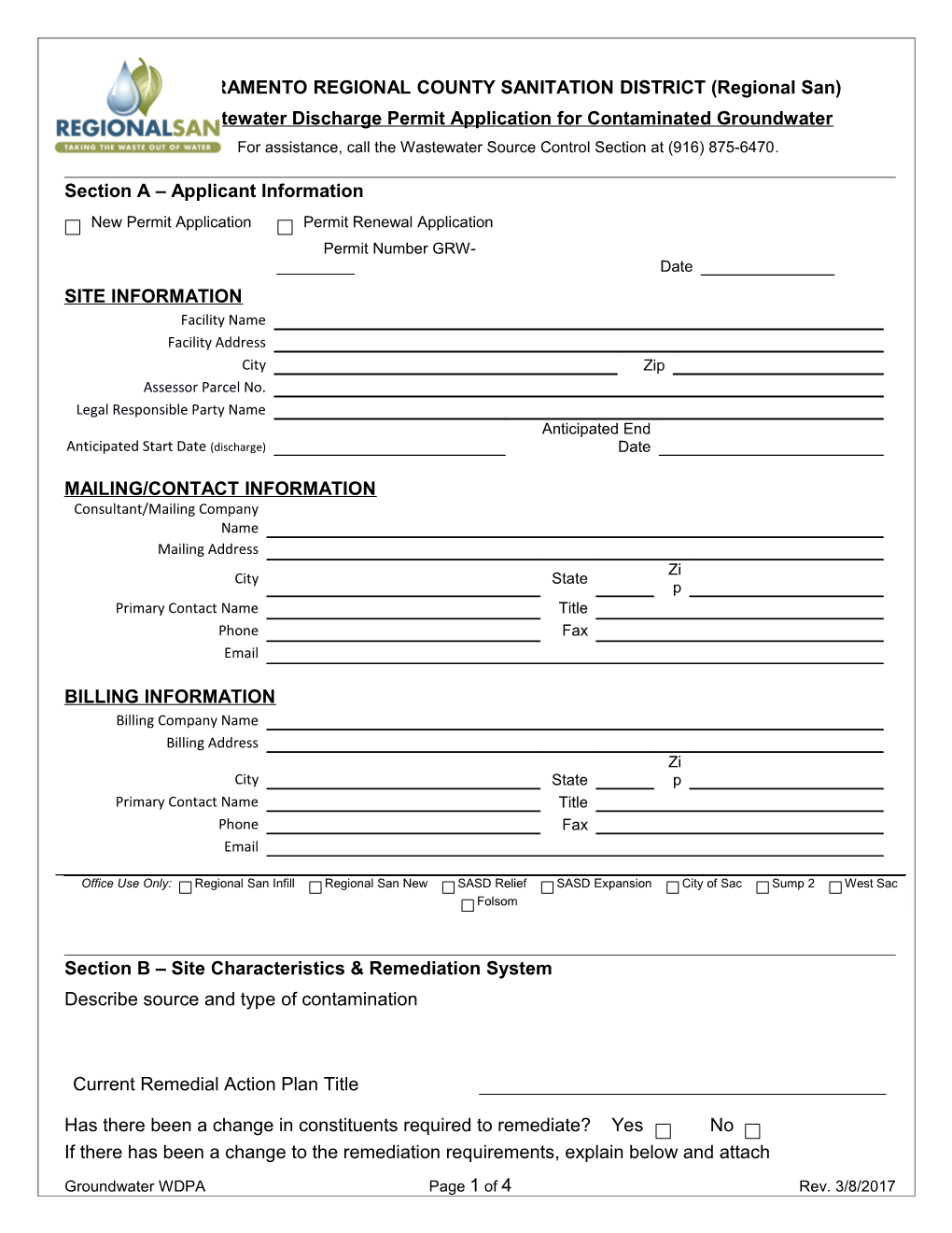 Section a Applicant Information