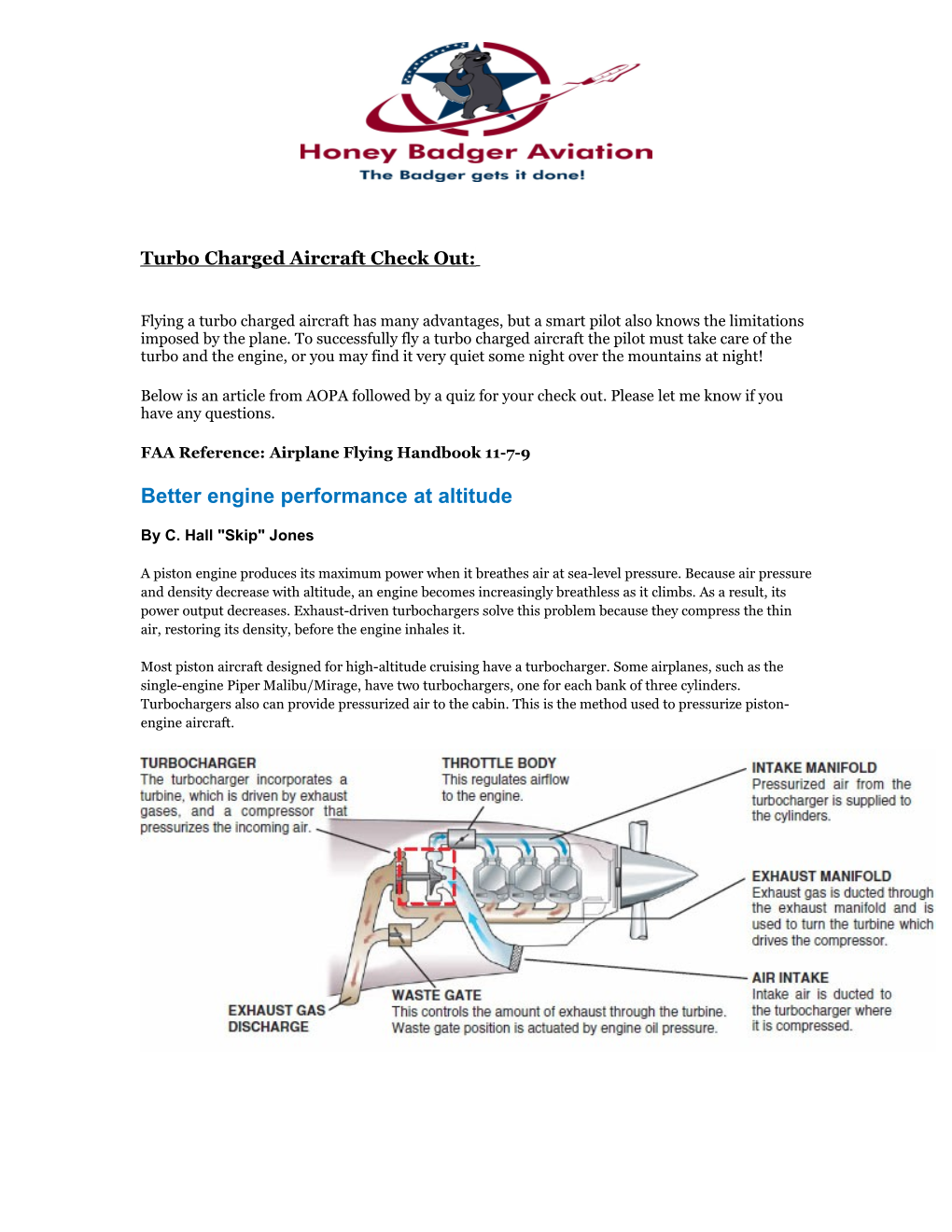FAA Reference: Airplane Flying Handbook 11-7-9