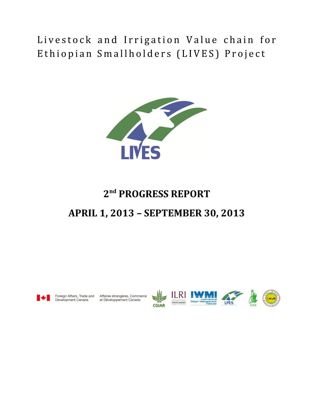 Livestock and Irrigation Value Chain for Ethiopian Smallholders (LIVES) Project