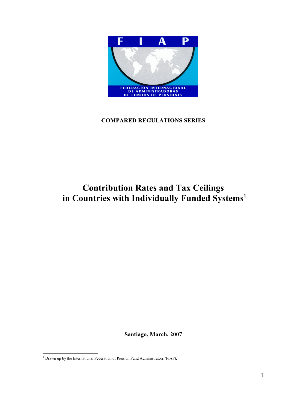 Contribution Rates and Tax Ceilings