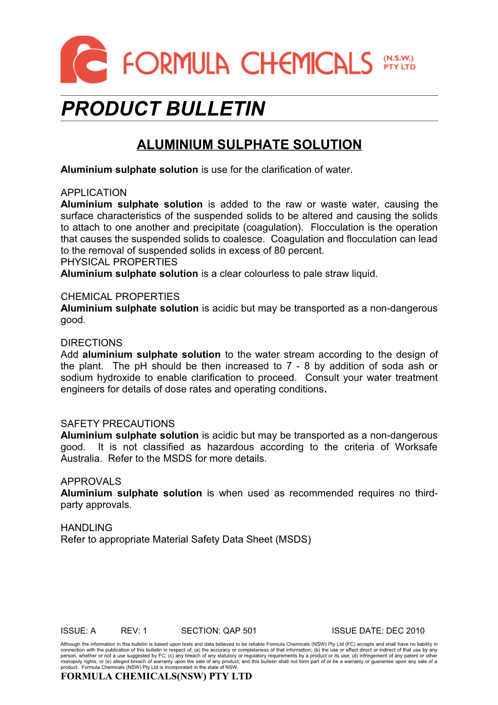 Product Bulletin s3