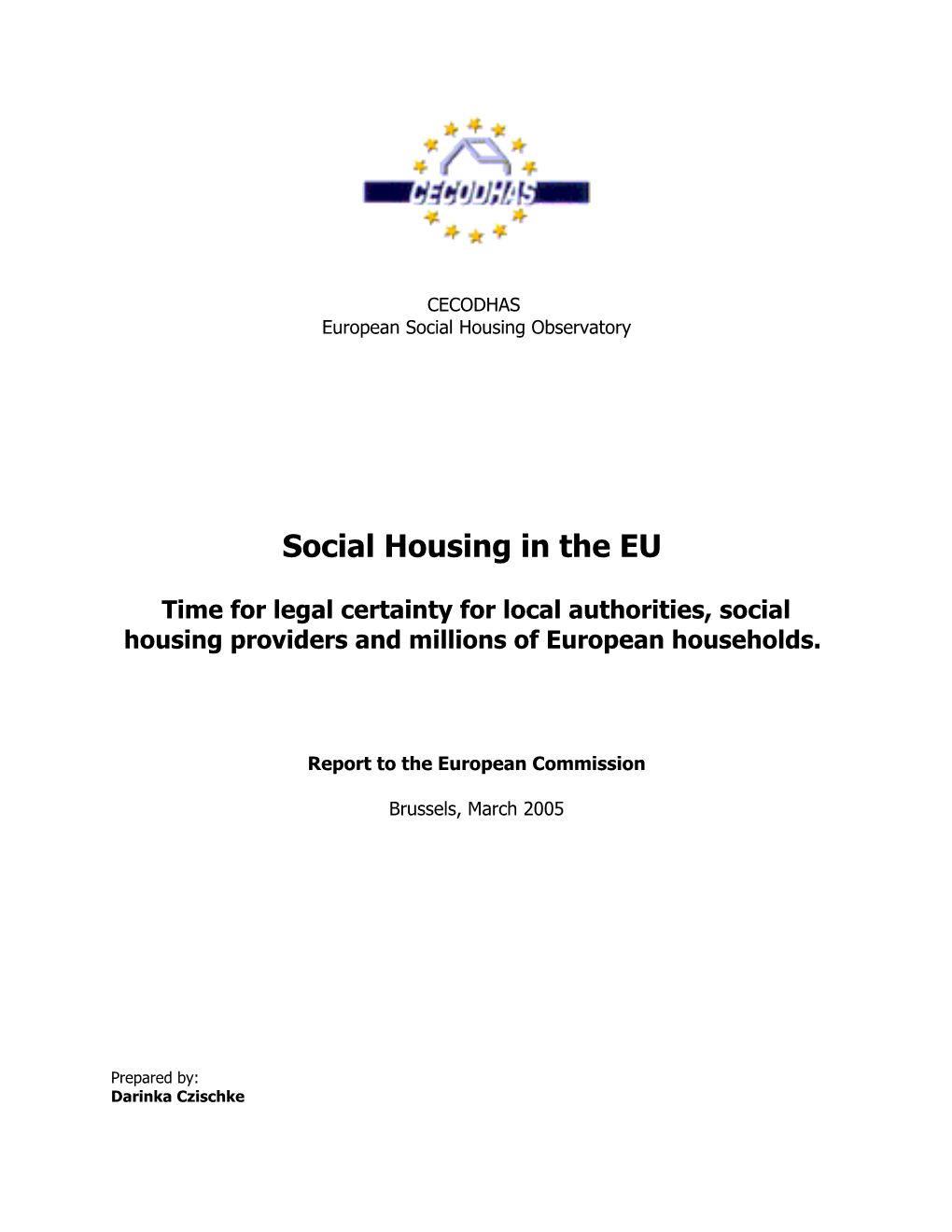 CECODHAS European Social Housing Observatory