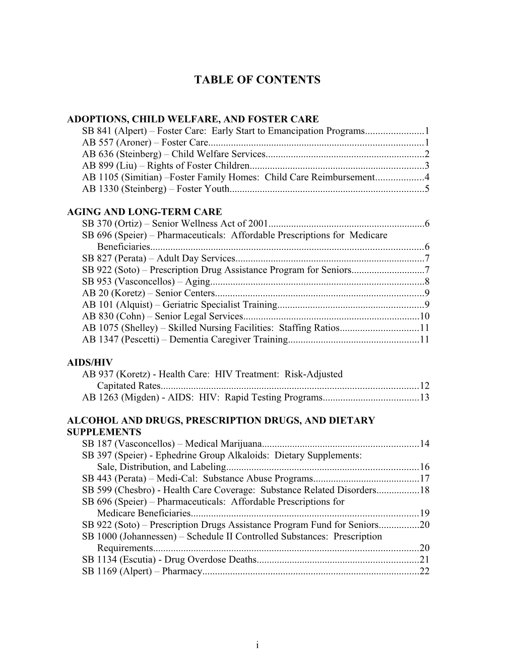 Table of Contents s77