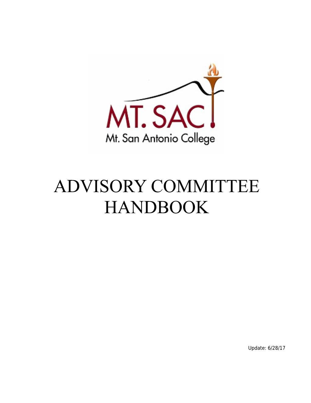 Advisory Committee Handbook