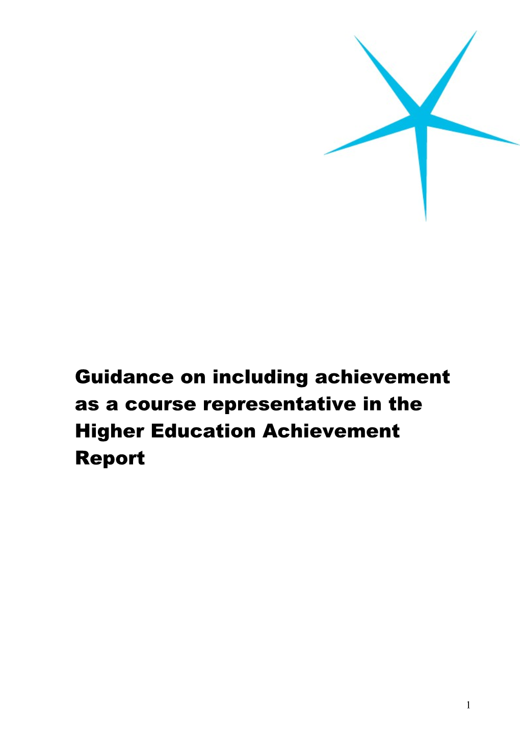 Guidance on Including Achievement