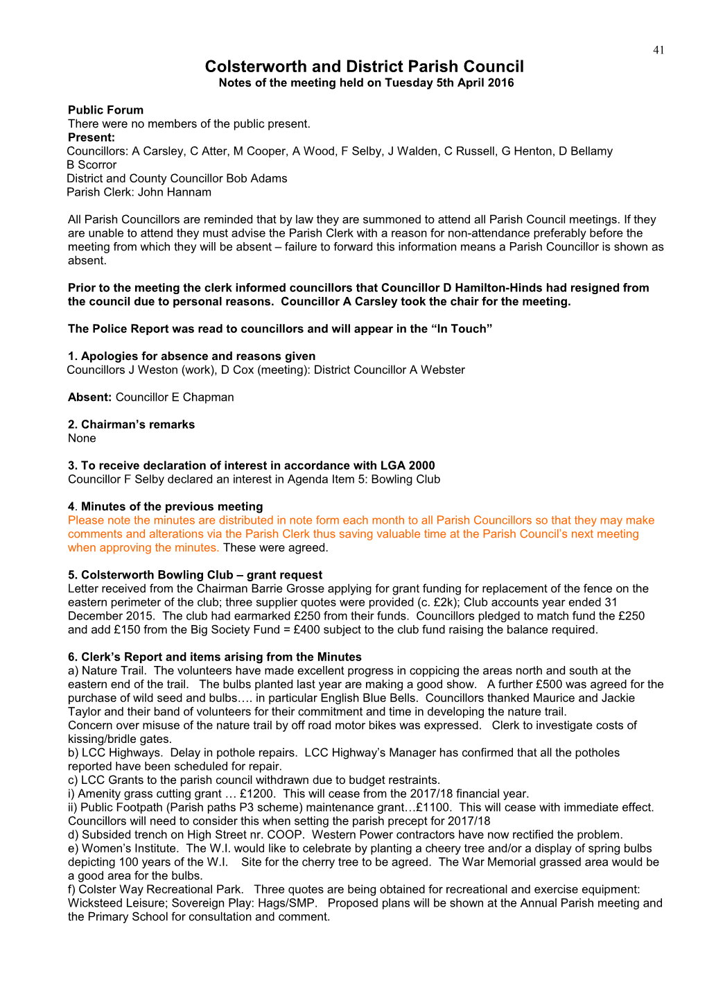 Colsterworth and District Parish Council s2