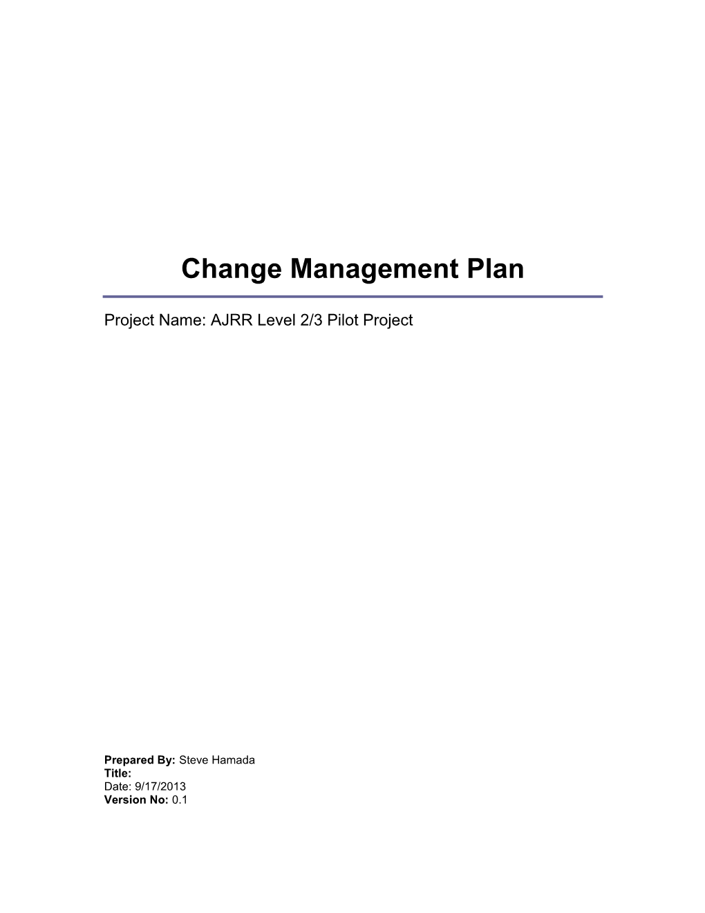 Change Management Plan s1