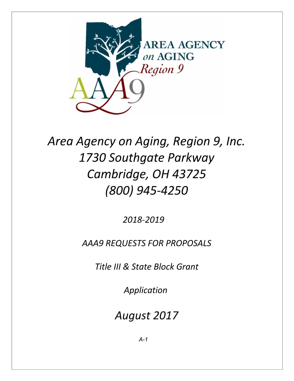 Area Agency on Aging, Region 9, Inc