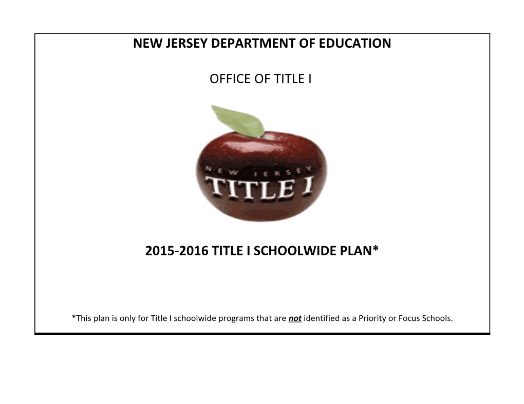 Title I Unified Plan