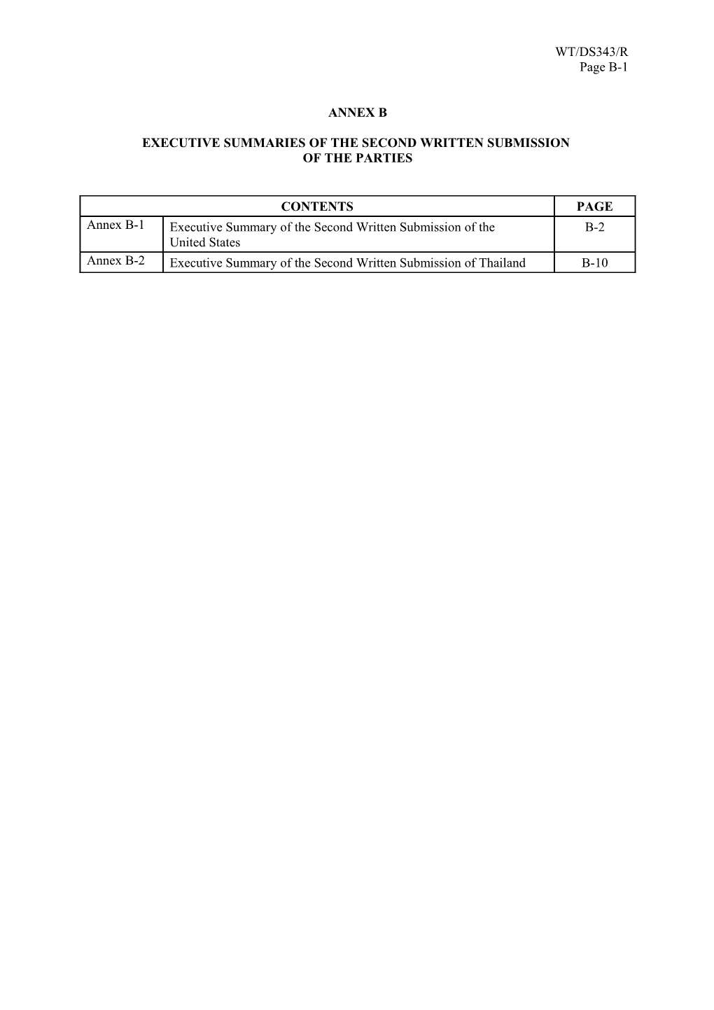 United States Measures Relating to Shrimp from Thailand