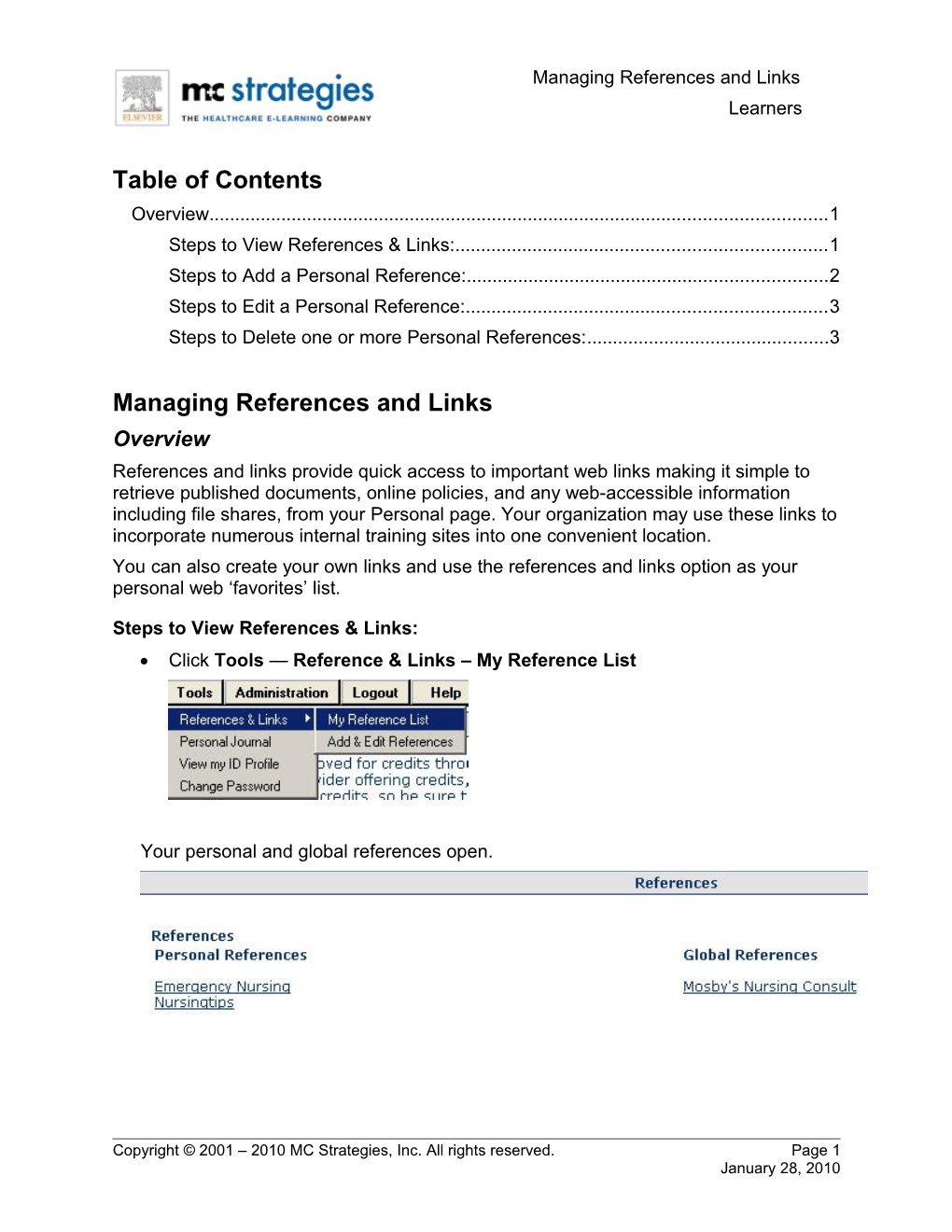 Learner Outline for the LMS s1