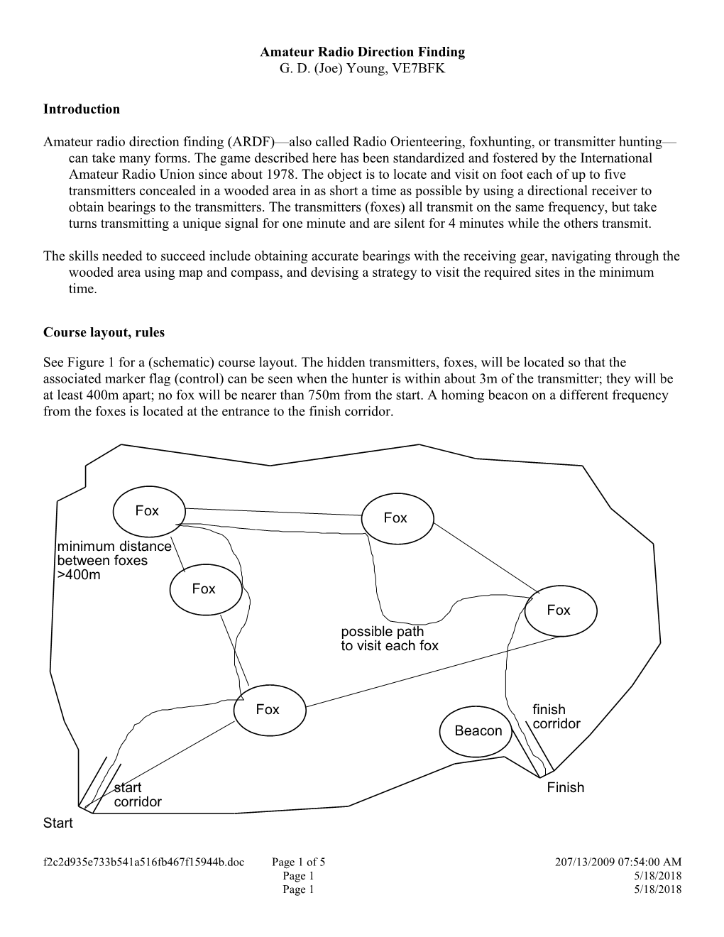 Amateur Radio Direction Finding