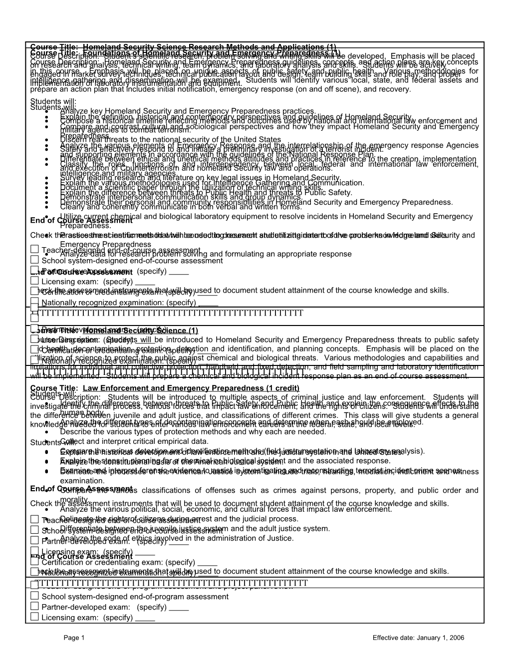 Teacher-Designed End-Of-Program Assessment