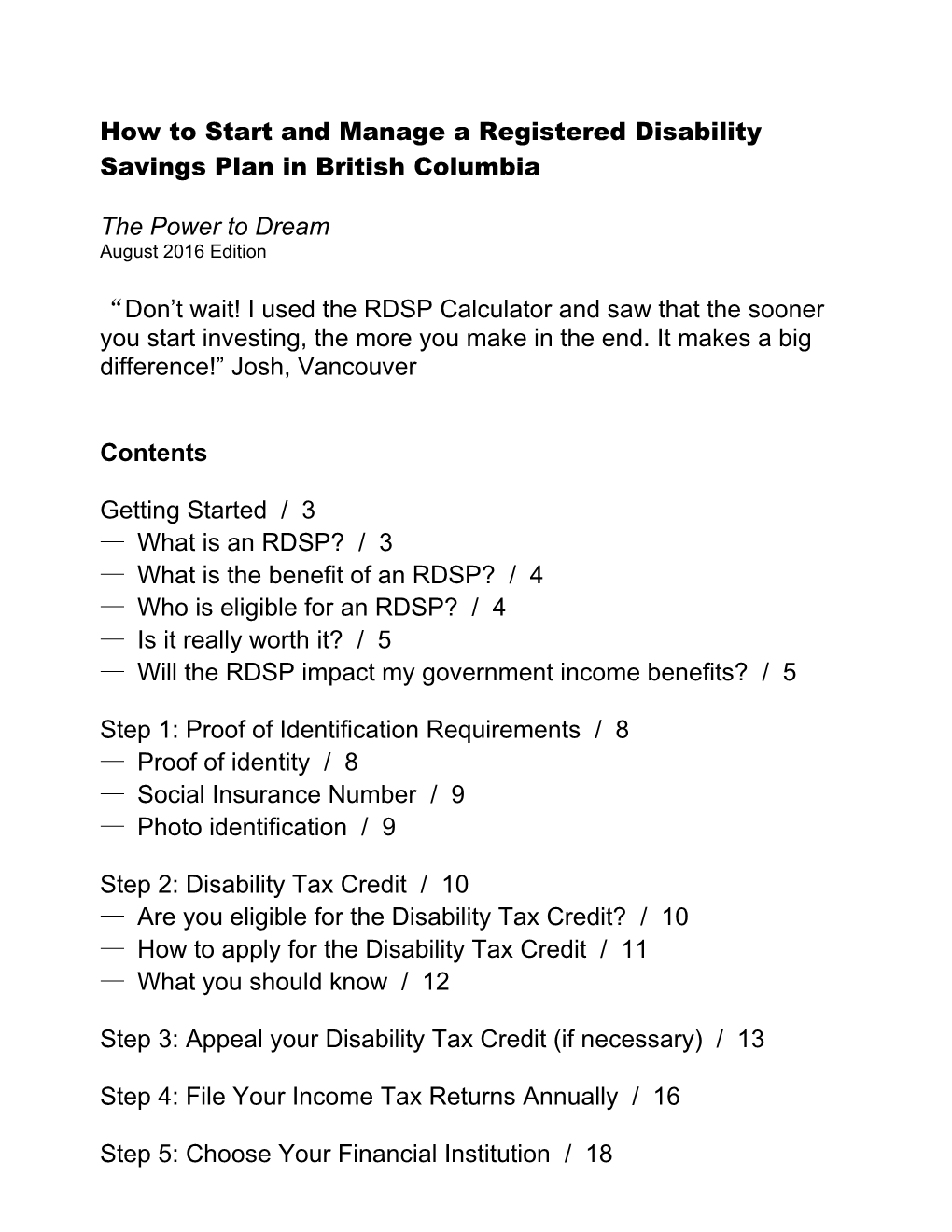 How to Start and Manage a Registered Disability Savings Plan in British Columbia
