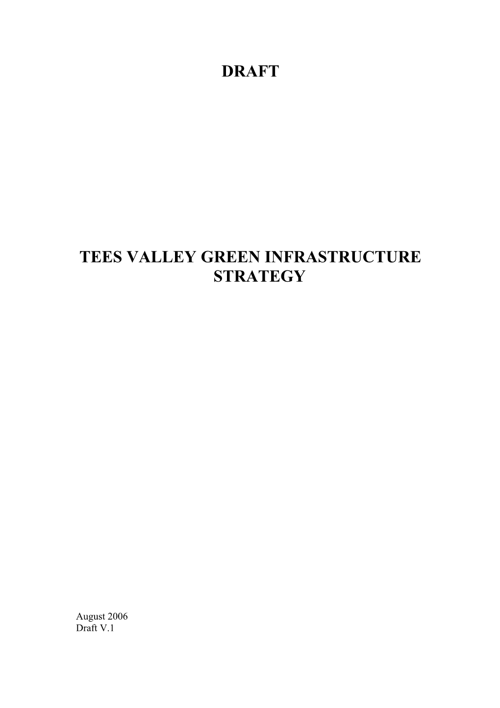Tees Valley Green Infrastructure Strategy