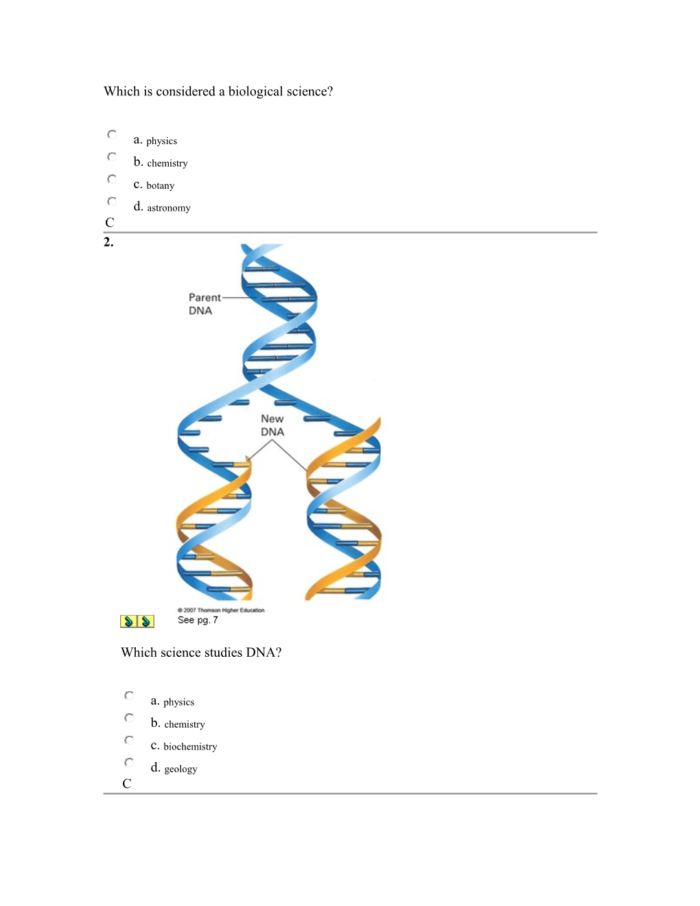 Which Is Considered a Biological Science