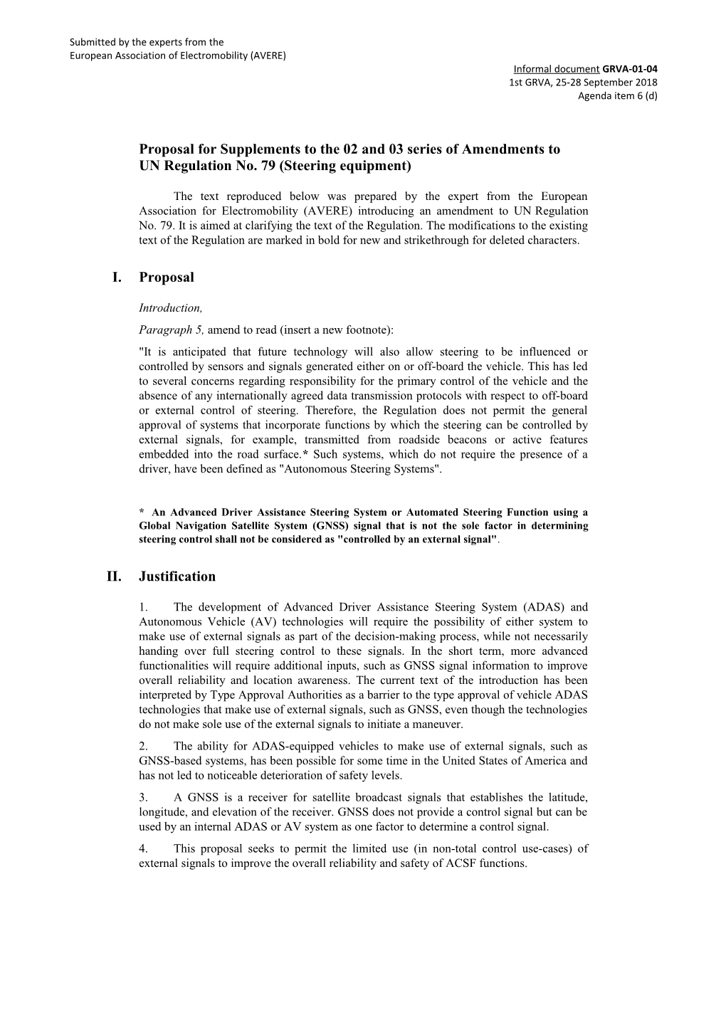 Proposal for Supplements to the 02 and 03Series of Amendments to Unregulation No. 79 (Steering