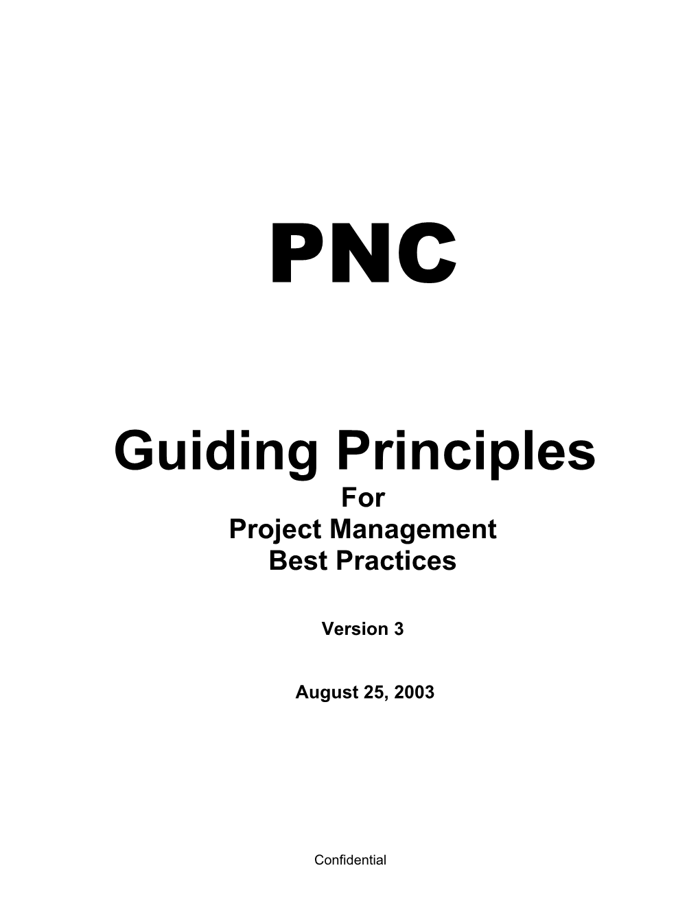 PNC Project Management Guiding Principles Page 14 of 14