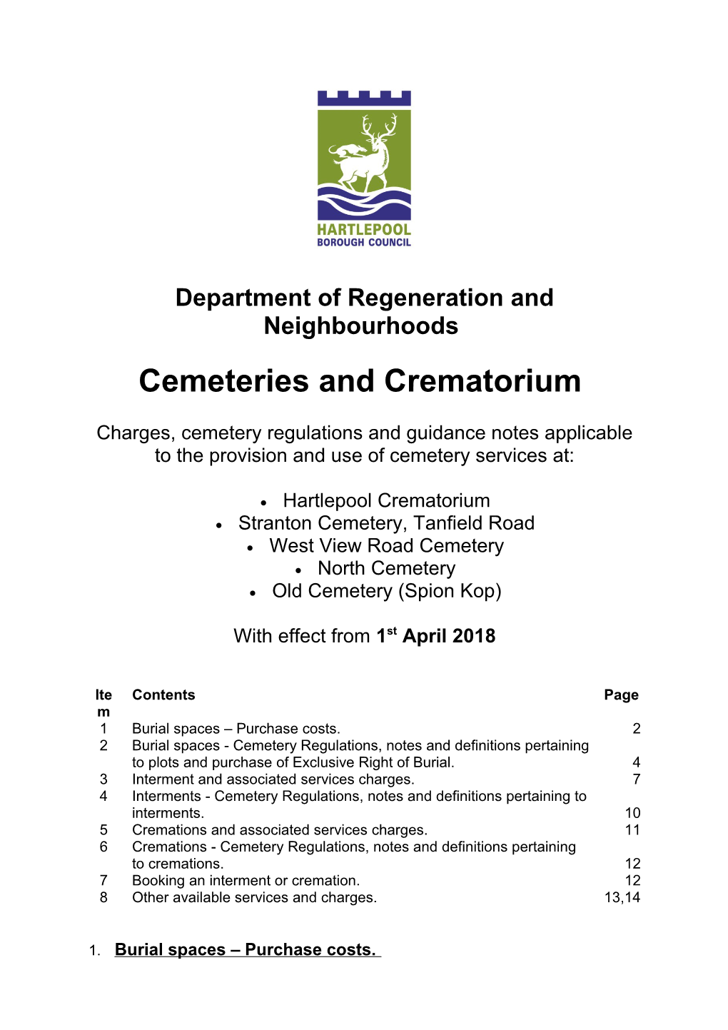 Department of Regeneration and Neighbourhoods