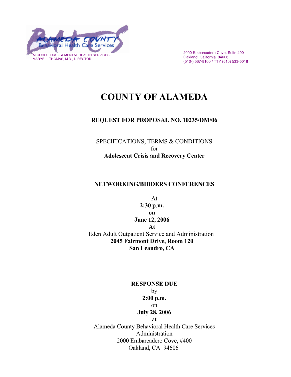 County of Alameda s3