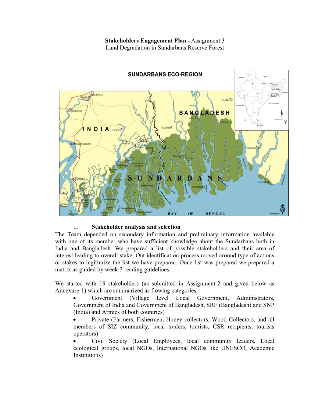 Stakeholders Engagement Plan - Assignment 3